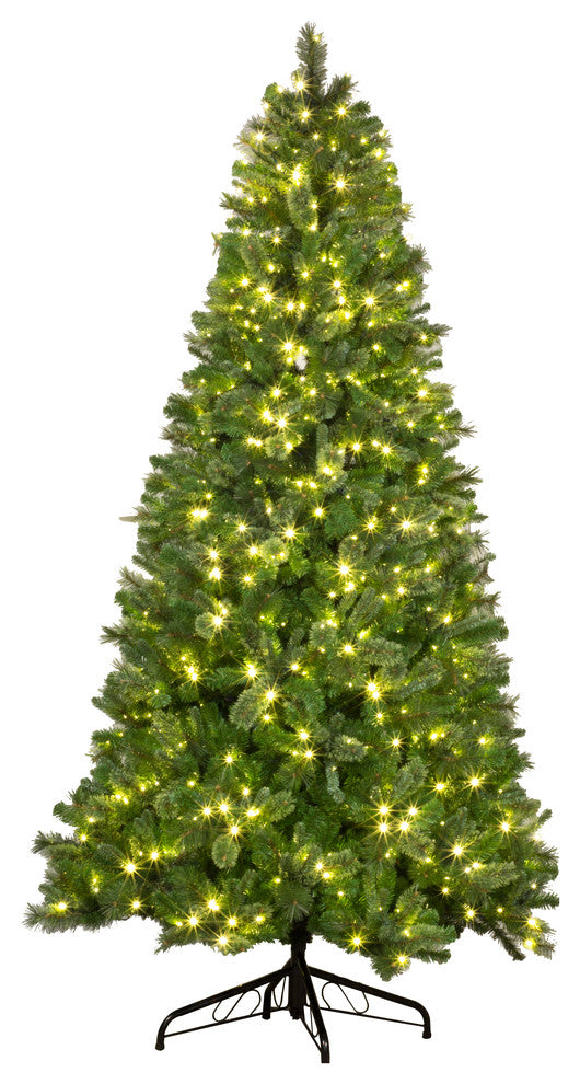 6' Mixed Blend Tree Pre-Lit With Warm White LED Lights