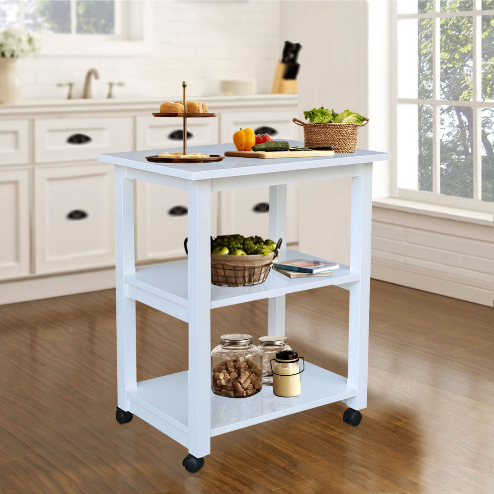 Solid Wood Microwave Cart