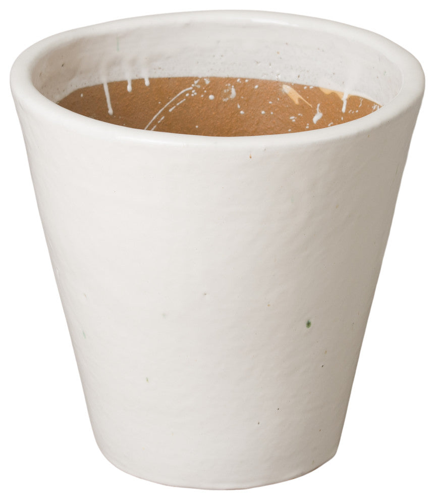Tappered Planter Medium, White 16x16