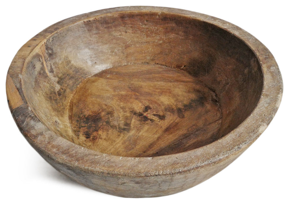Consigned India Teak Wood Bowl