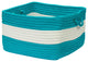 Rope Walk, Turquoise Utility Basket, 18"X12"