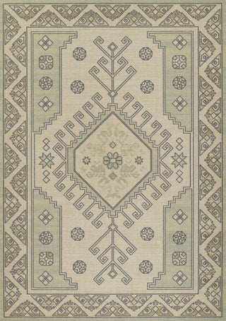 Momeni Anatolia Wool and Nylon Sage Area Rug 5'3" X 7'6"