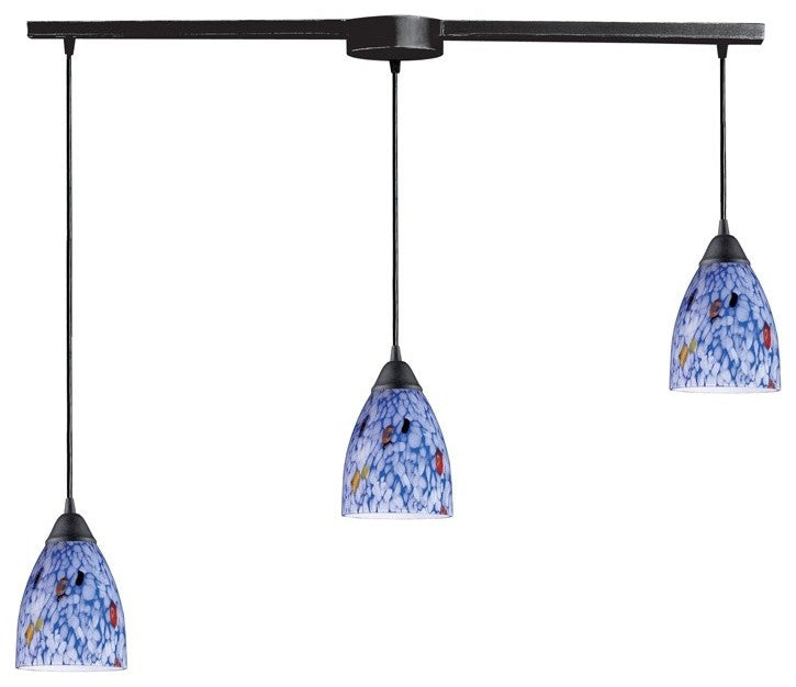 ELK Lighting Classico 3-Light Mini Pendant - 406-3L-BL