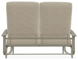 Belle Isle Cushion Deep Seating 2-Seat Glider, Grasscloth Dune/Storm