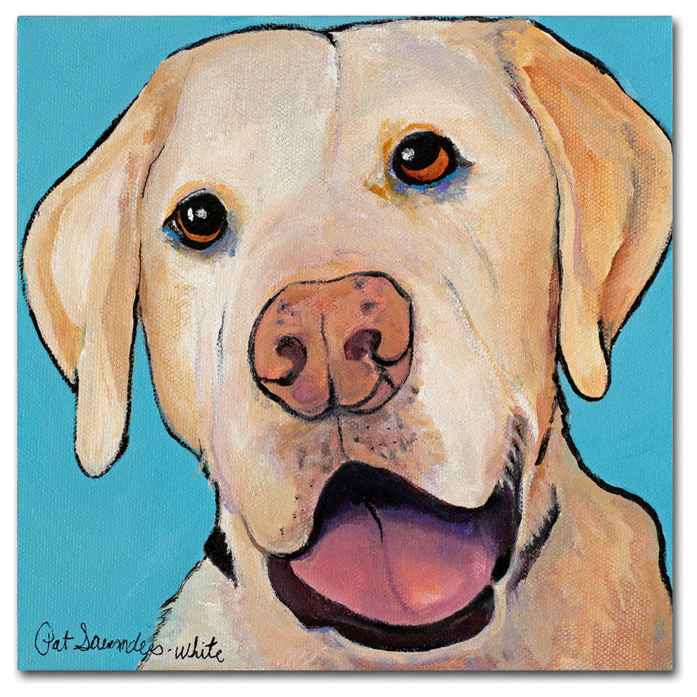 Pat Saunders-White 'Lucky Dog Canvas Art, 24"x24"