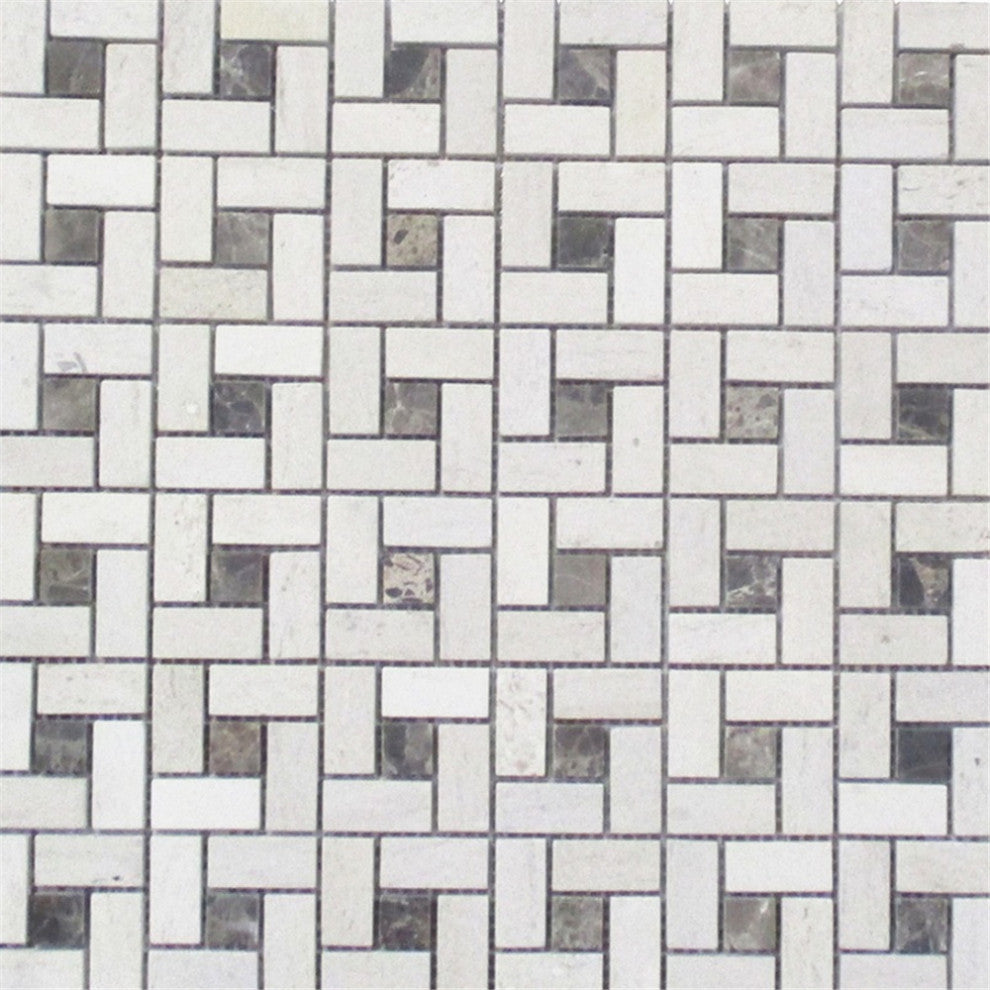 Golden Beach Moleanos Beige Limestone Pinwheel Mosaic Tile Honed, 1 sheet
