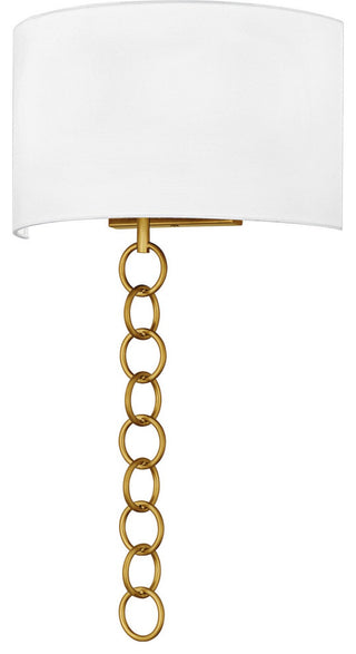 Baynes Two Light Wall Sconce in Brushed Gold