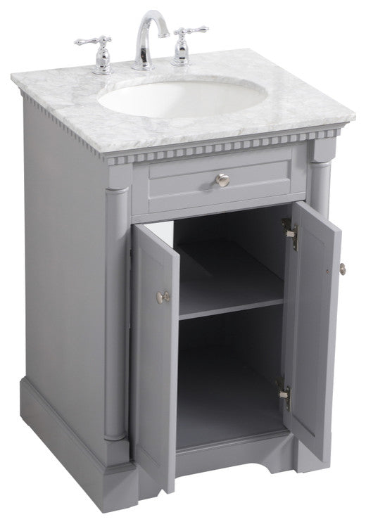 Home Living 24" Single Bathroom Vanity, Gray