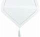 Melrose Easy Care Cutwork Hemstitch 16"x72" Table Runner, White