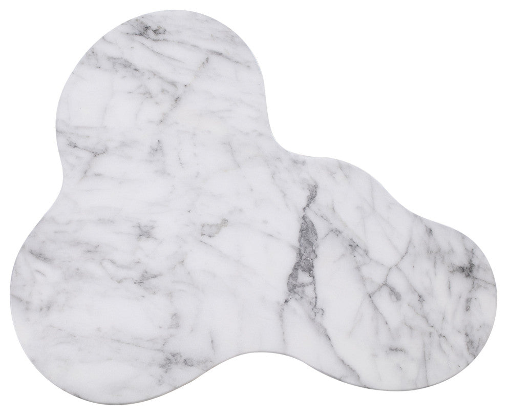 Slab Marble Tall Side Table