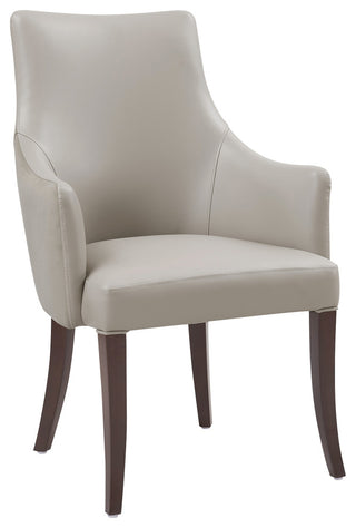 Manhattan Comfort Connie Dining Armchair, Light Gray, Single