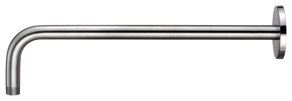 Luxier RA02 15" Shower Arm and Flange, Brushed Nicel
