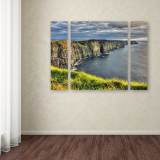 Pierre Leclerc 'Cliffs of Moher Ireland' Multi Panel Art Set, 32"x24"