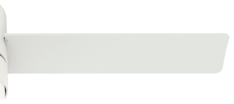 Hunter 44" Gimour Matte White Ceiling Fan, LED Light and Remote Control