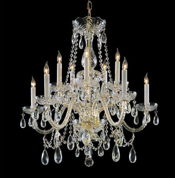 Crystorama Traditional Crystal 10-Light Chandelier