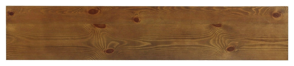 72" Oak Solid and Manufactured Wood Floor Shelf Console Table With Shelves