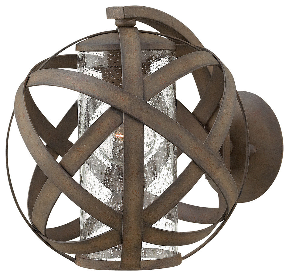 Hinkley Carson Small Wall Mount Lantern 12V, Vintage Iron