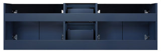 Geneva Transitional Navy Blue 60" Vanity Cabinet Only
