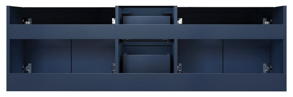 Geneva Transitional Navy Blue 60" Vanity Cabinet Only