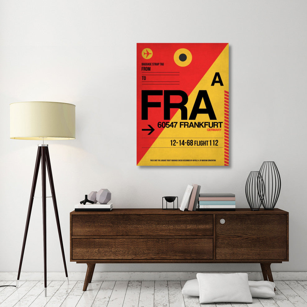 "FRA Frankfurt Luggage Tag 2" Fine Art Print