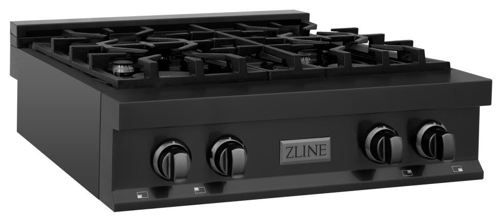 ZLINE Rangetop, Black Stainless Steel, Gas, RTB-30