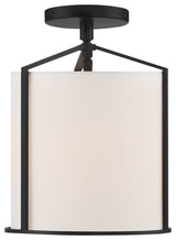 Carlyn One Light Ceiling Mount in Black