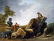 Hubert Robert Painters, 21"x28" Wall Decal