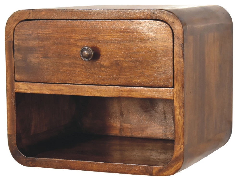 Mini Curve Floating Nightstand
