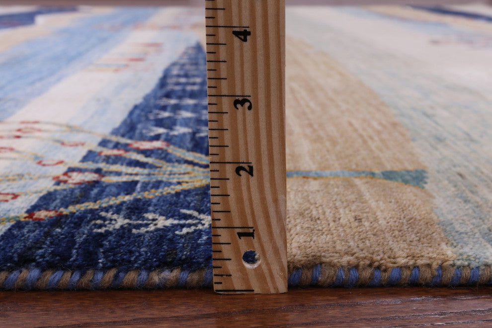 8' 2" X 9' 7" Handmade Persian Gabbeh Tribal Rug Q10589