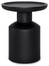 Haynes Solid Mango Wood Wooden Accent Table, Black