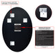 Frameless Beveled Oval Wall Mirror, 1" Beveled Edge, 36"x24"