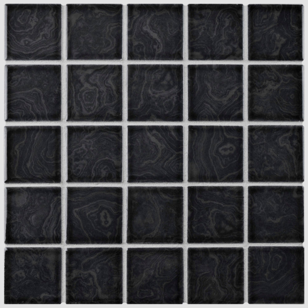 Resort Storm Black Porcelain Floor and Wall Tile