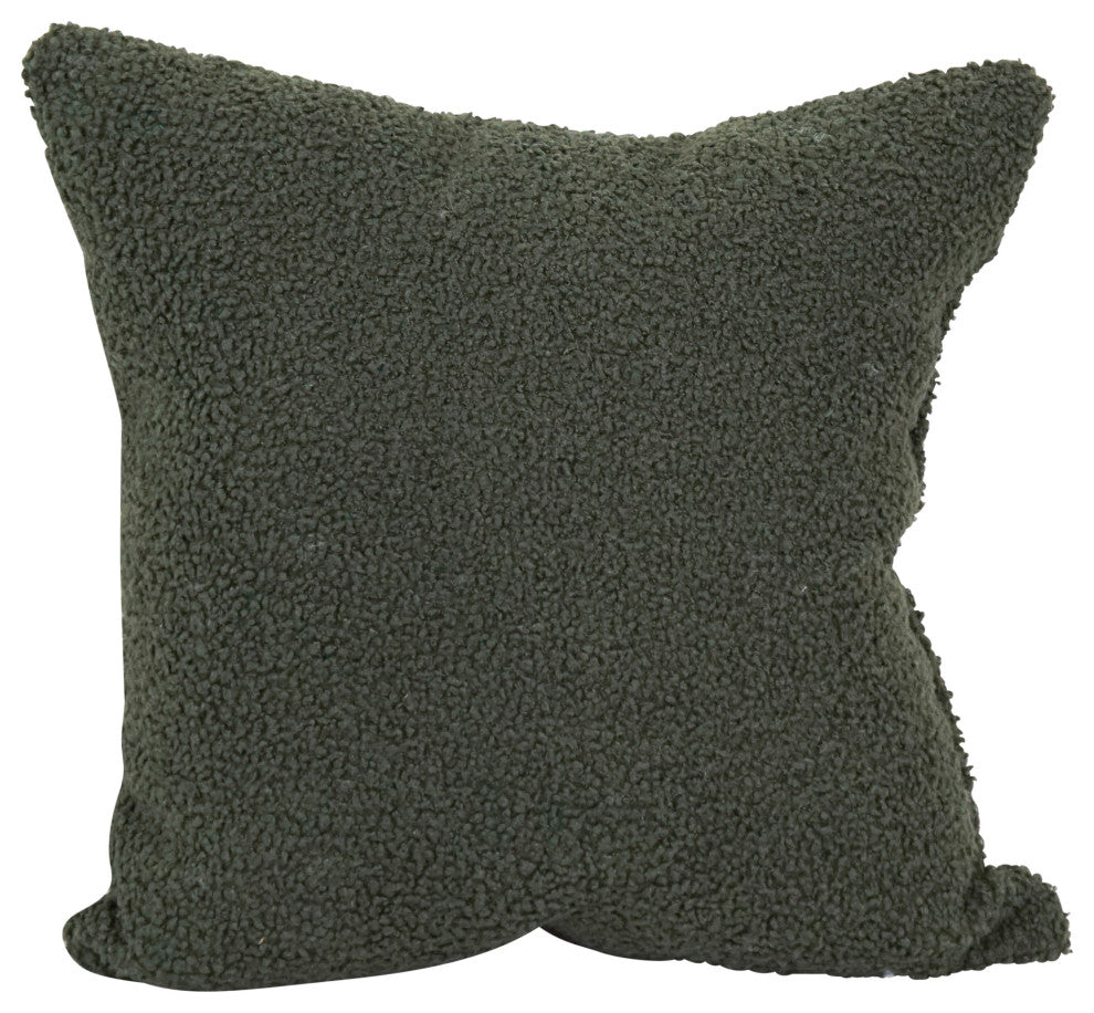 17" Jacquard Throw Pillow With Insert, Turell Army