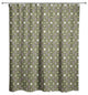 Tiny Paisley Pattern in Green Shower Curtain