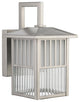 Frisco Transitional 1-Light Painted Nickel Outdoor Wall Sconce