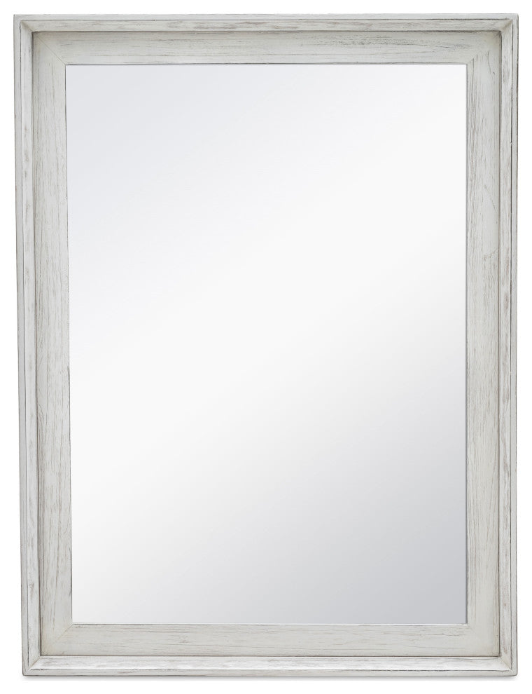 Picket Fence Mirror Blanc Finish