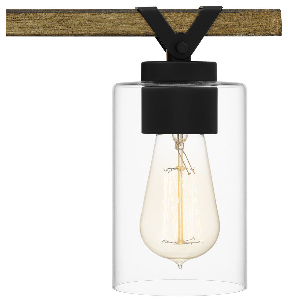 Quoizel DEVN8624 Devon Court 3 Light 24"W Bathroom Vanity Light - Matte Black