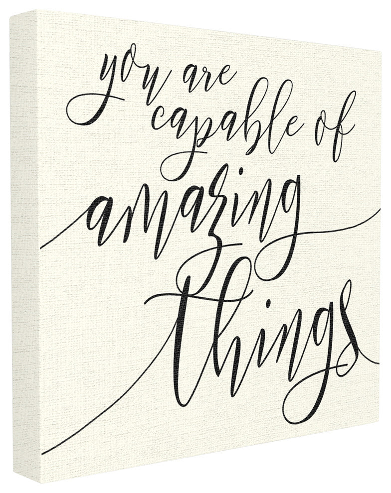 Capable of Amazing Things Stretched Canvas Wall Art, 24x24