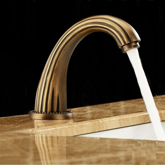 Bathselect Venice Commercial Touchless Sensor Faucet Antique Gold Finish, Cold Water