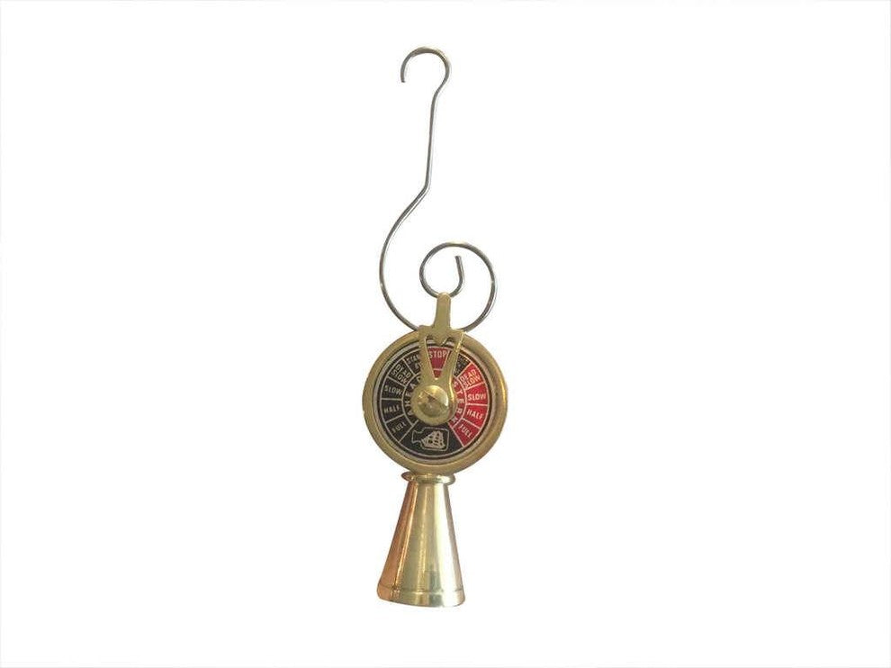 Solid Brass Titanic Engine Telegraph Christmas Ornament 5'', Xmas Ornament