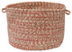 Corsica, Porcelain Rose Utility Basket, 18"X12"