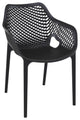 Compamia Air XL Outdoor Patio Dining Arm Chair in Black
