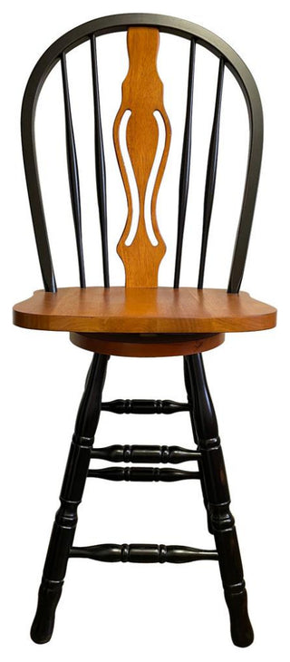 Black Cherry Selections 24 Keyhole Windsor Barstool