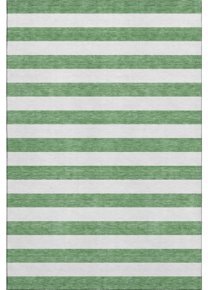 Premium Machine Washable Mayfield AMF528 Green 5' x 7'6" Rug