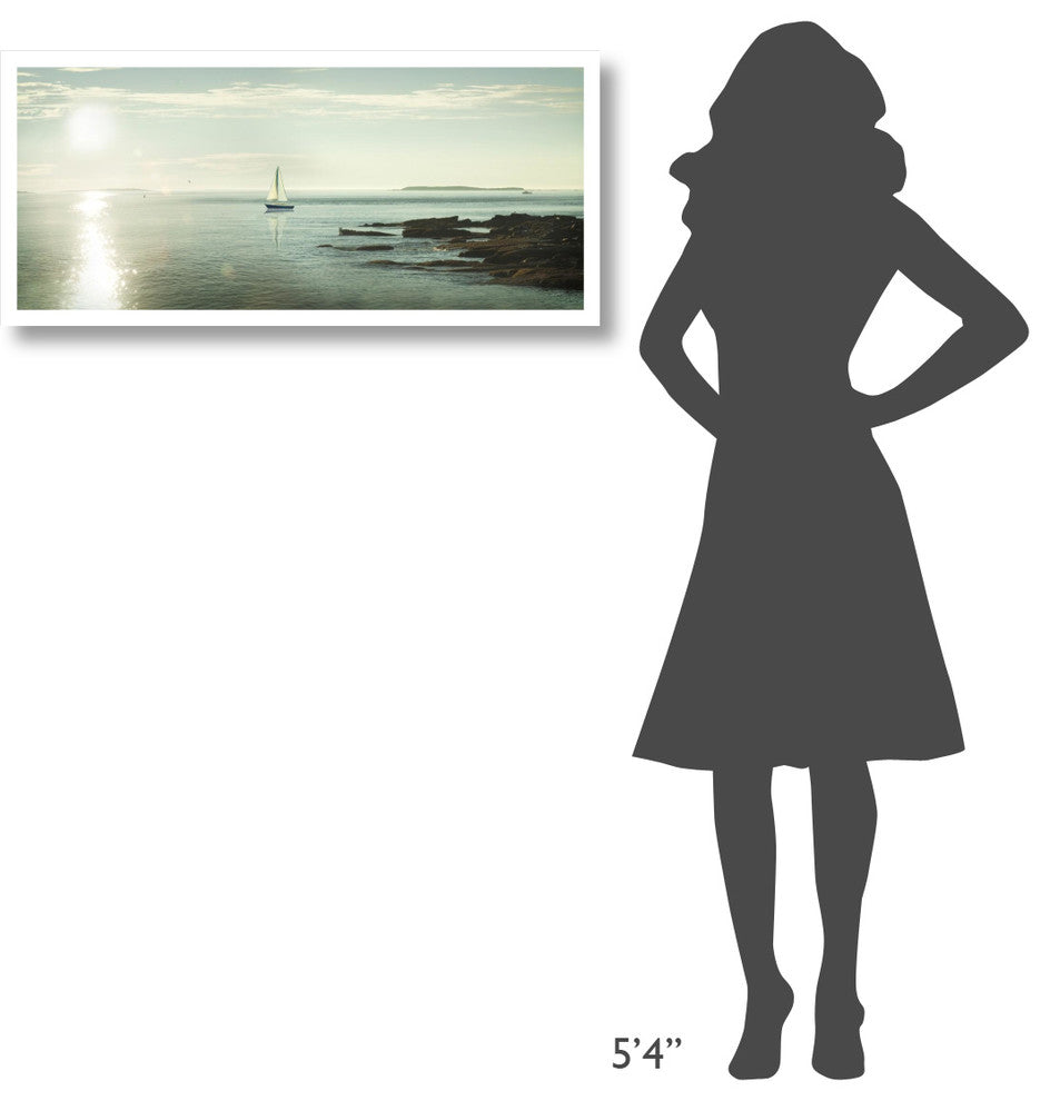 "Evening Sail" Digital Paper Print by Sue Schlabach, 38"x17"