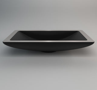 Alumix Vogue Rectangular Sink, Black