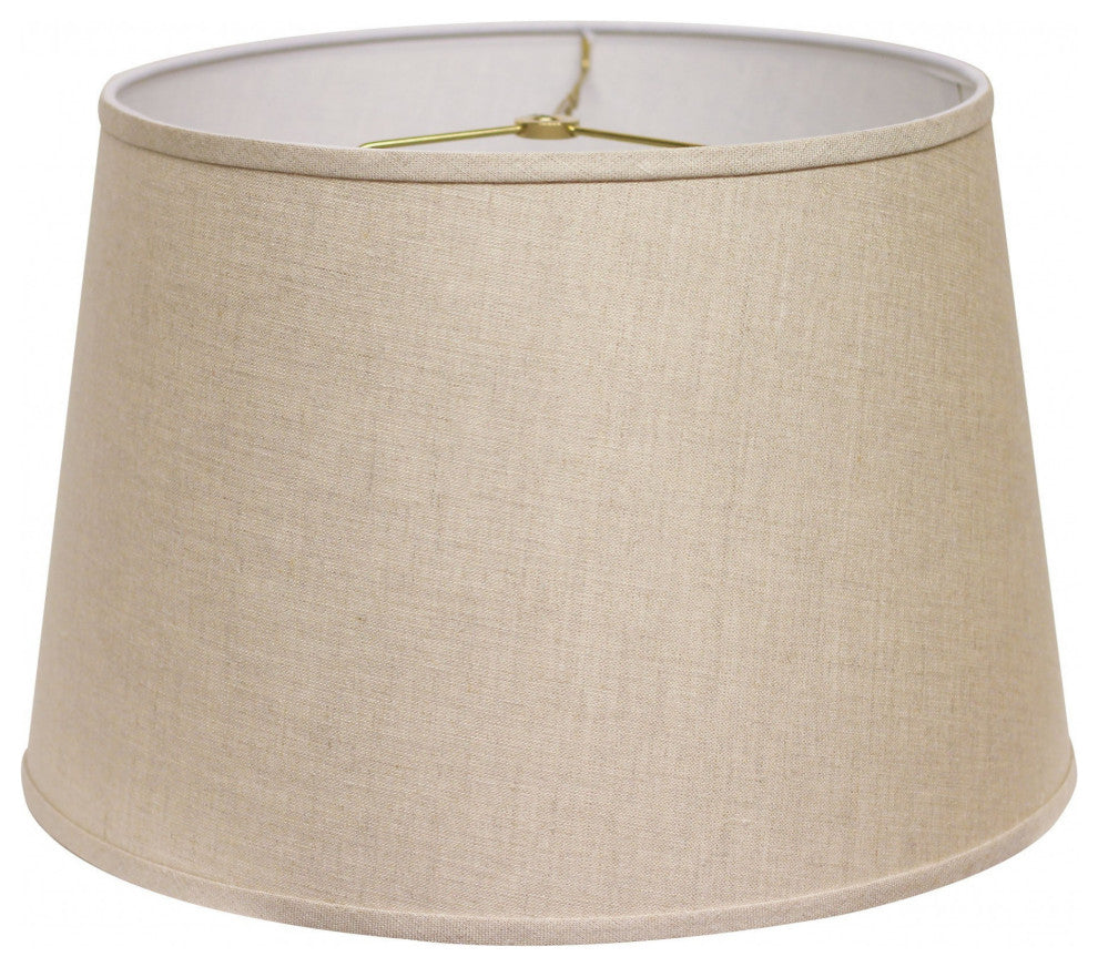 18" Dark Wheat Rounded Empire Slanted Linen Lampshape