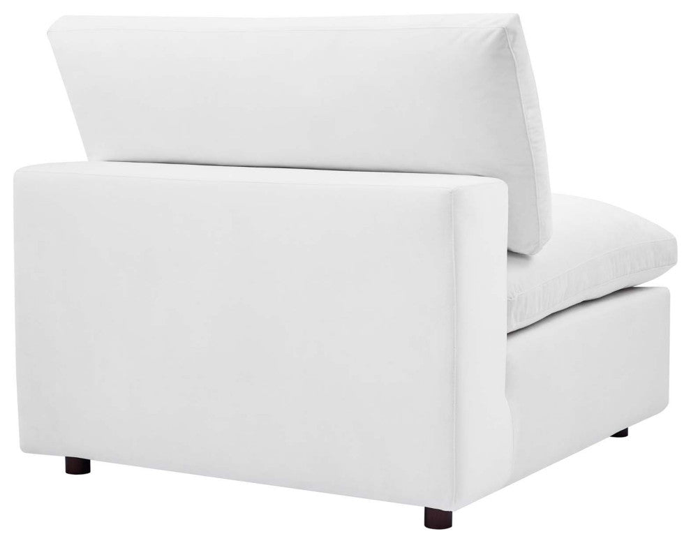 Commix Down Filled Overstuffed Performance Velvet 8-Piece Sectional Sofa