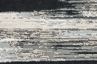 Orin R3338 Modern/Industrial Rug, Black/Silver, 13'x20'