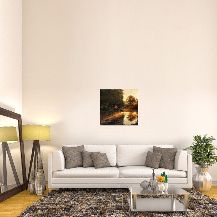"When Nature Paints With Light" Stretched Canvas Giclee by Jimbi, 30x29"
